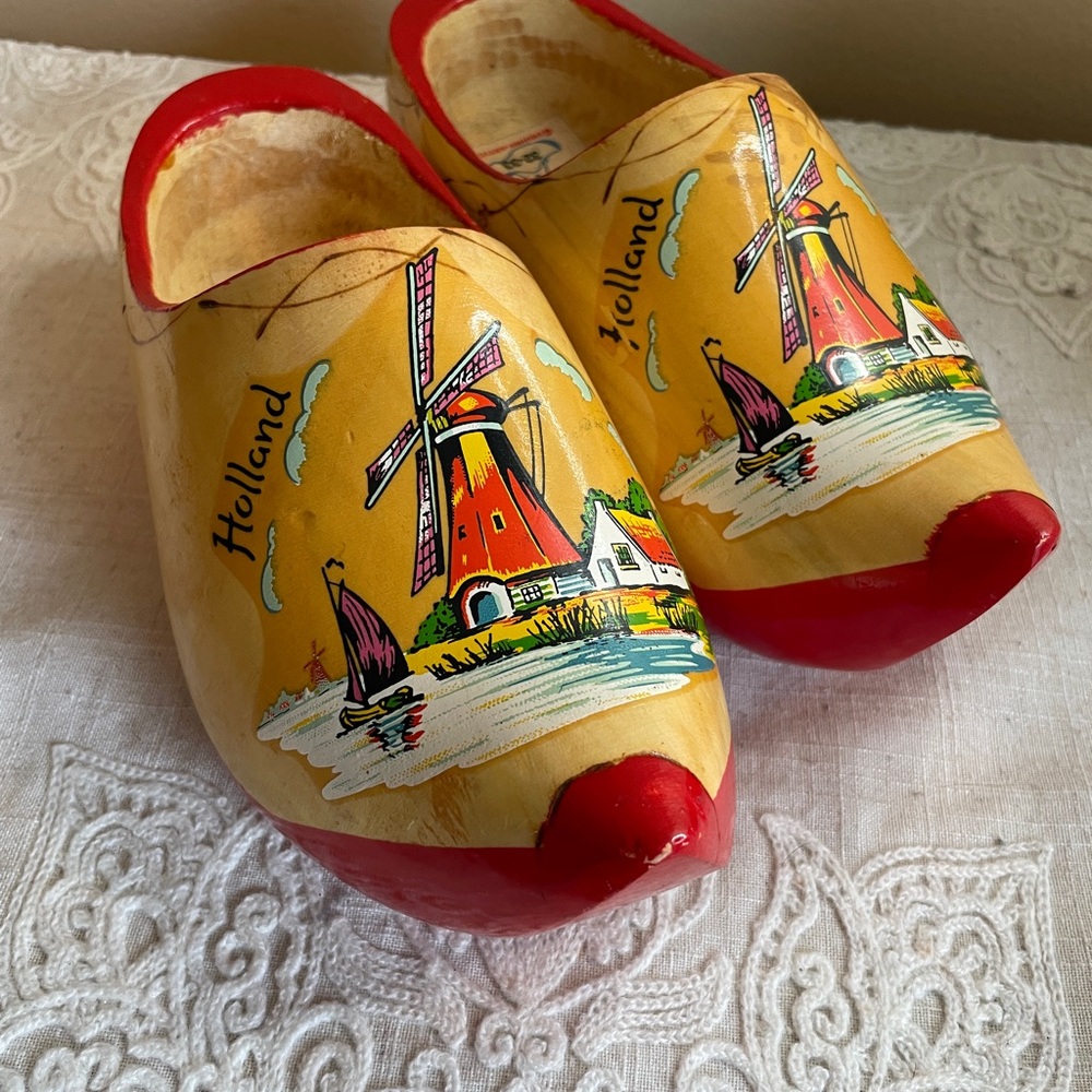 Vintage Handmade Dutch Wooden Shoes from Holland 🇳🇱